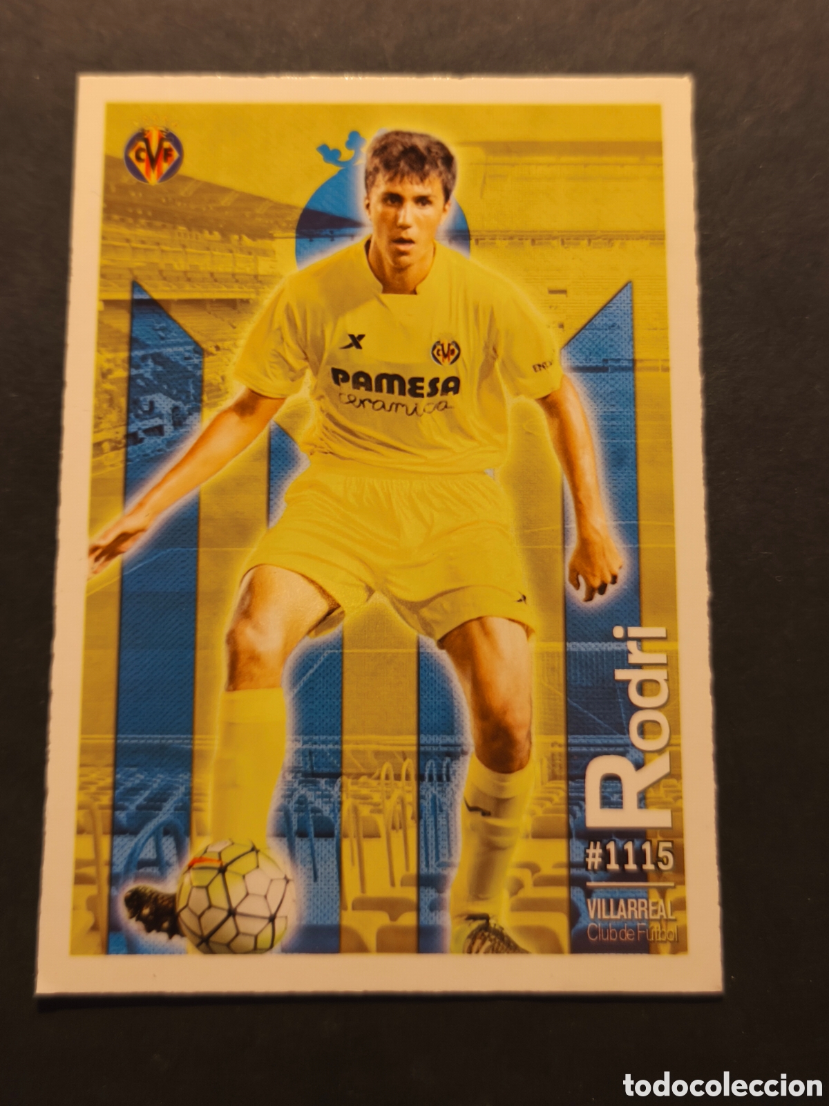 Football Stickers: 1115 RODRI ROOKIE VILLAREAL MAS INDICE MUNDICROMO 2016