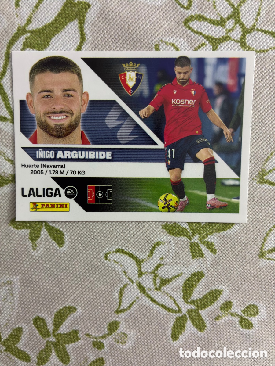 Cromos de Futebol: &Iacute;&ntilde;igo Arguibide N.&ordm; 5B (CA Osasuna) - Colecci&oacute;n Liga 2026-27 Ediciones Este / Panini