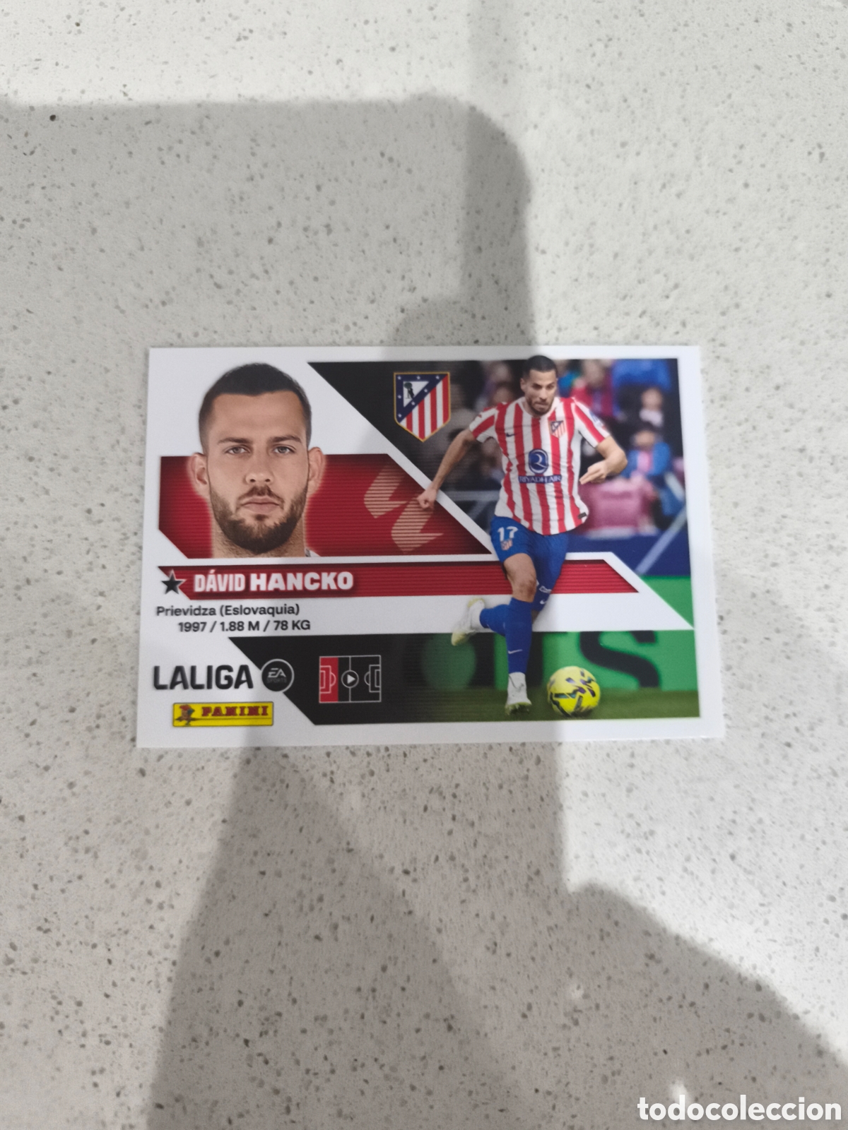 Cromos de f&uacute;tbol: CROMO N&Uacute;MERO 9 HANCKO ATL&Eacute;TICO DE MADRID. LIGA ESTE 26/27. PANINI.