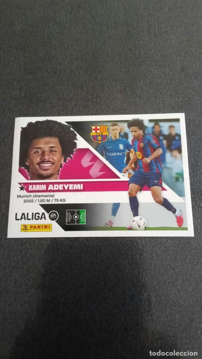 Cromos de f&uacute;tbol: Adeyemi Fichaje N&ordm;19 Barcelona Ediciones Liga este 26 27 2026/2027