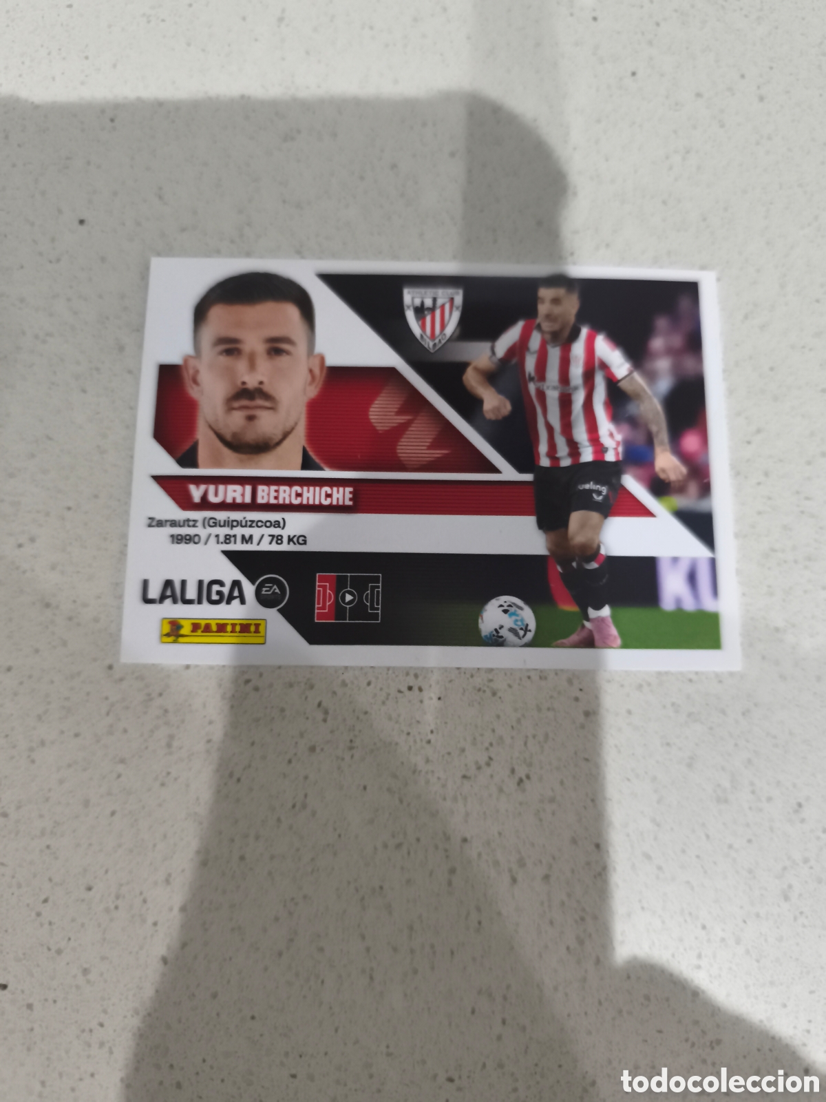 Cromos de f&uacute;tbol: CROMO N&Uacute;MERO 9A YURI ATHLETIC CLUB DE BILBAO. LIGA ESTE 26/27. PANINI.