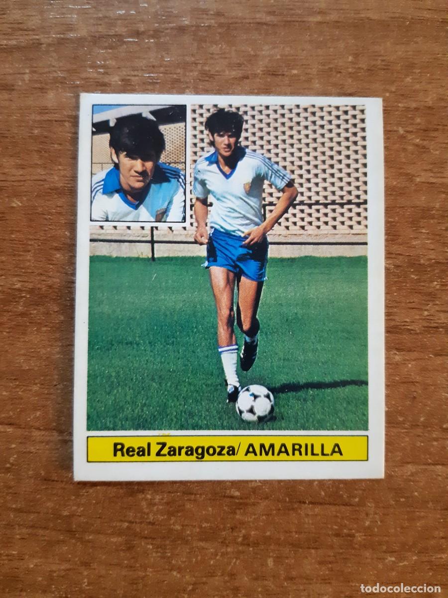 Cromos de f&uacute;tbol: Coloca Amarilla (Zaragoza) Liga 81-82 ESTE. Nunca pegado, sin pegar