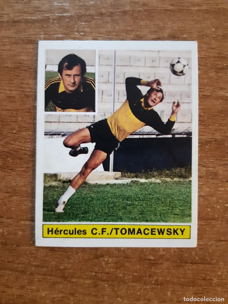 Cromos de f&uacute;tbol: Coloca Tomacewsky (H&eacute;rcules) Liga 81-82 ESTE. Nunca pegado, sin pegar