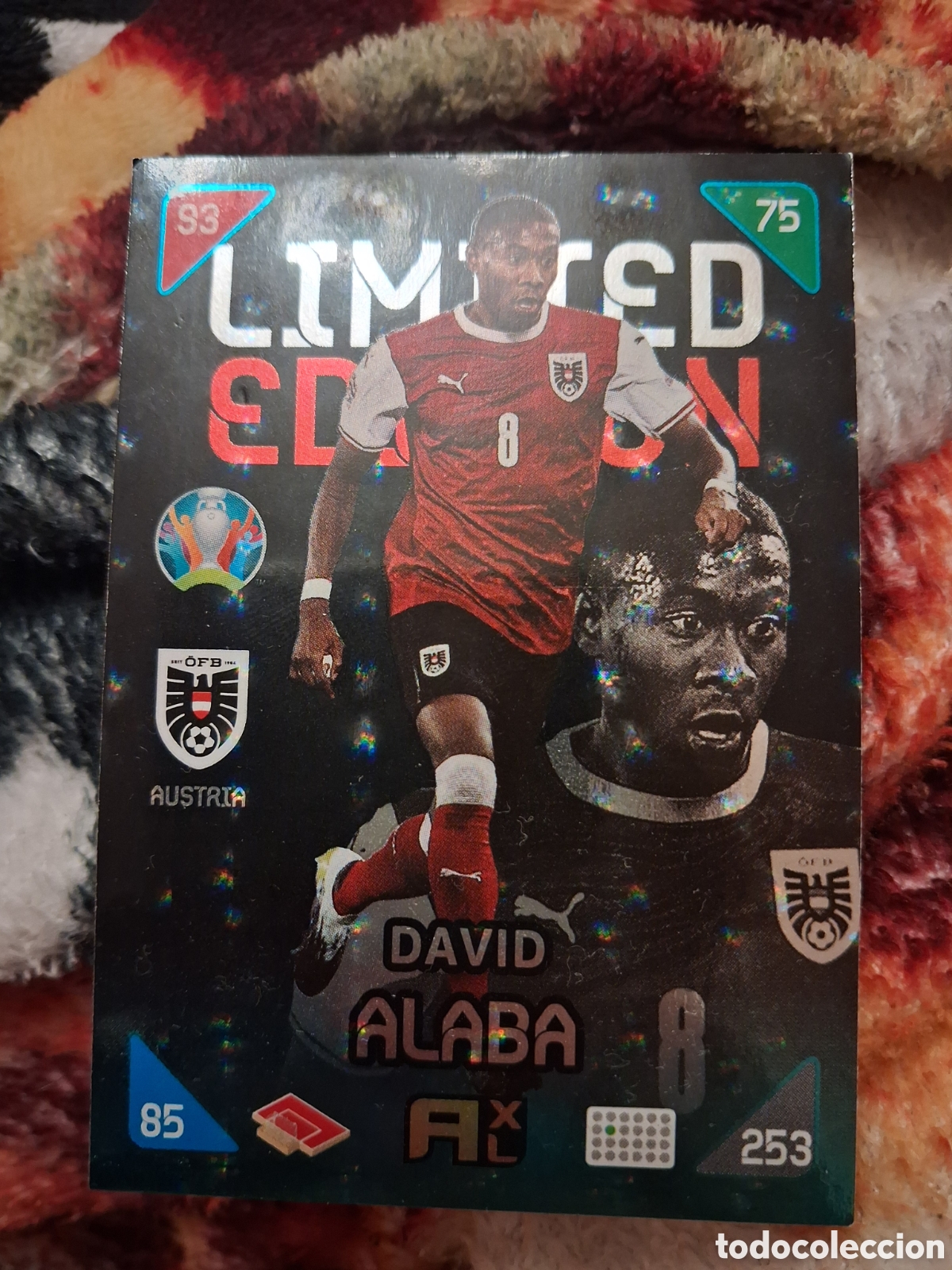 Figurine di Calcio: ALABA AUSTRIA LIMITED EDITION PANINI ADRENALYN UEFA KICK OFF EURO 2020 LIMITADA