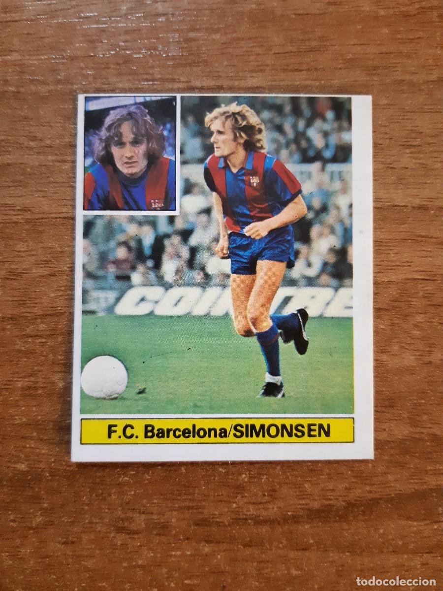 Cromos de Futebol: Simonsen (Barcelona) Liga 81-82 ESTE. Nunca pegado, sin pegar