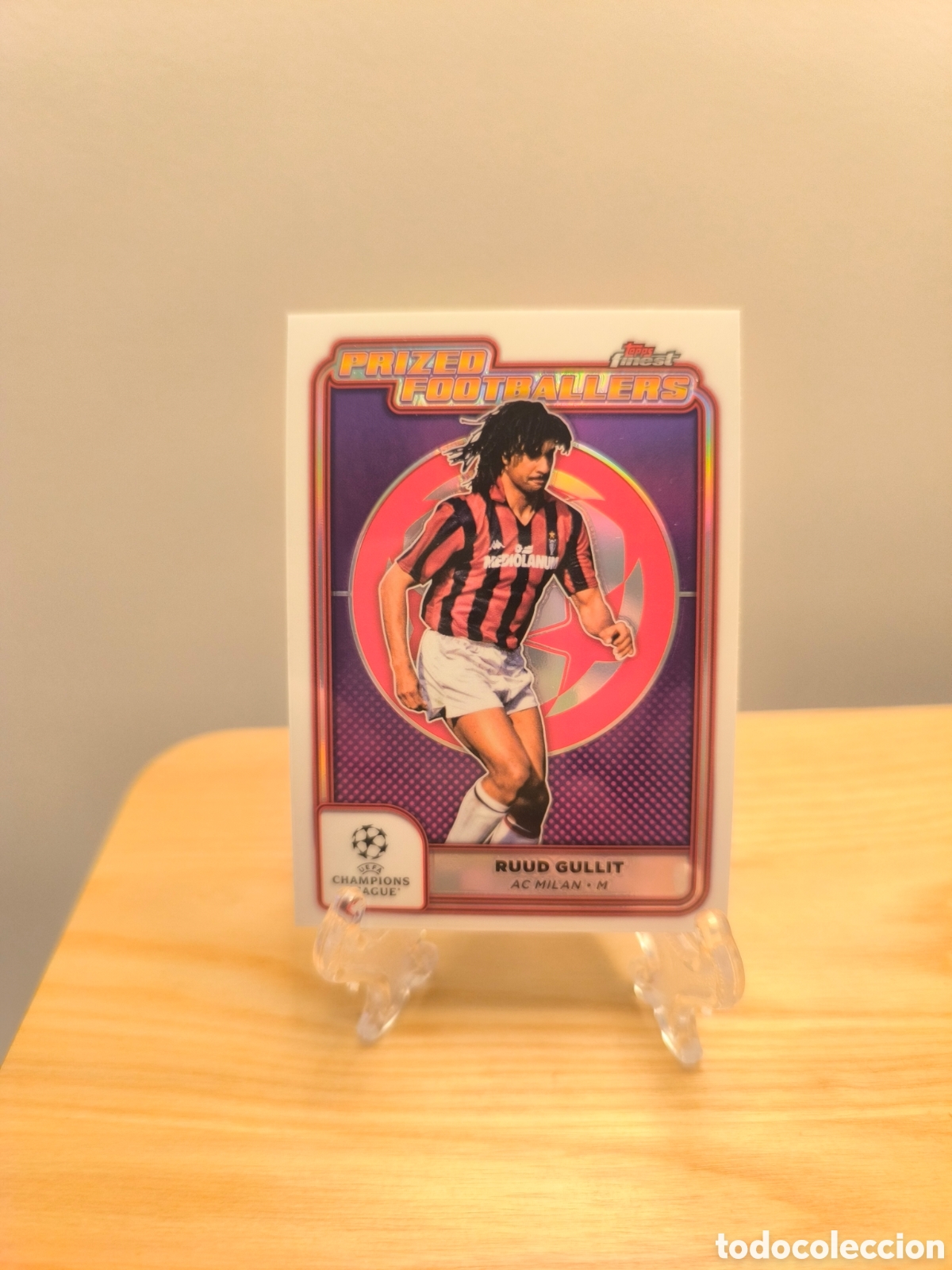 Fu&szlig;ball-Sticker: Ruud Gullit Topps Finest AC Milan