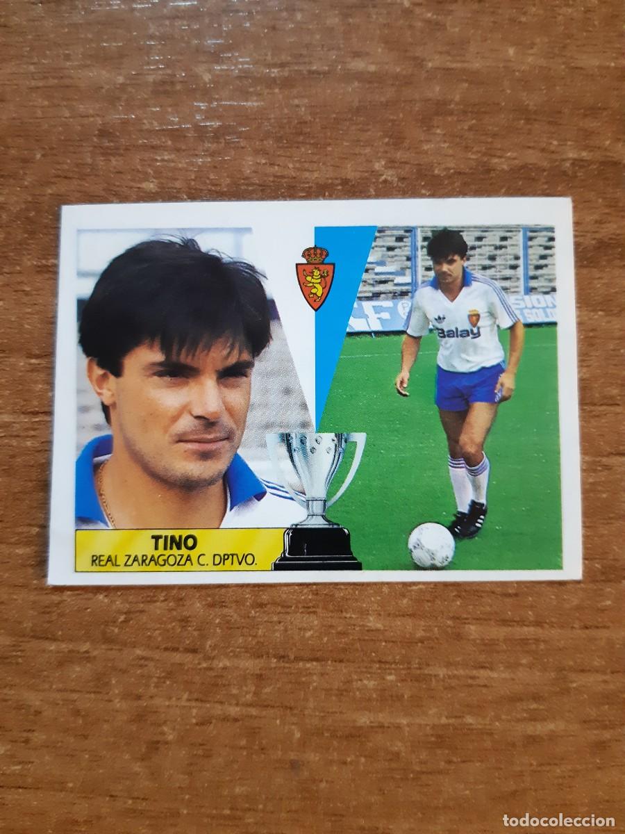 Cromos de f&uacute;tbol: Fichaje 13 Tino (Zaragoza) Liga 87-88 ESTE. Nunca pegado, sin pegar
