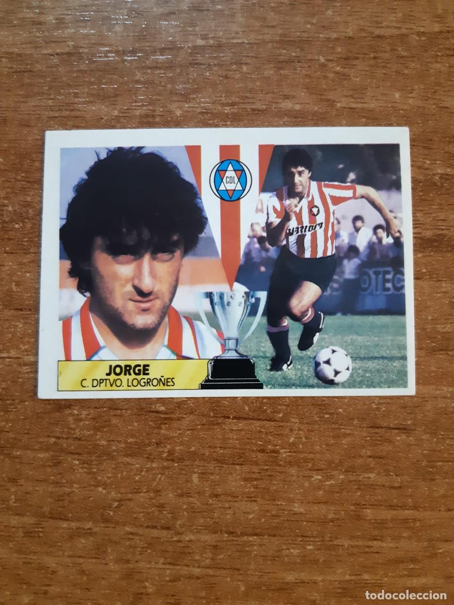 Figurine di Calcio: Jorge (Logro&ntilde;&eacute;s) Liga 87-88 ESTE. Nunca pegado, sin pegar