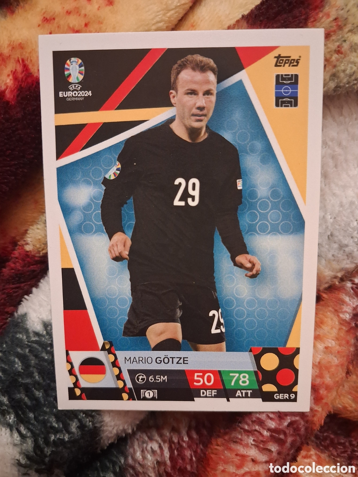 Cromos de f&uacute;tbol: GER 9 GER9 EURO 2024 TOPPS MARIO G&Ouml;TZE ALEMANIA MATCH ATTAX 24 EUROCOPA