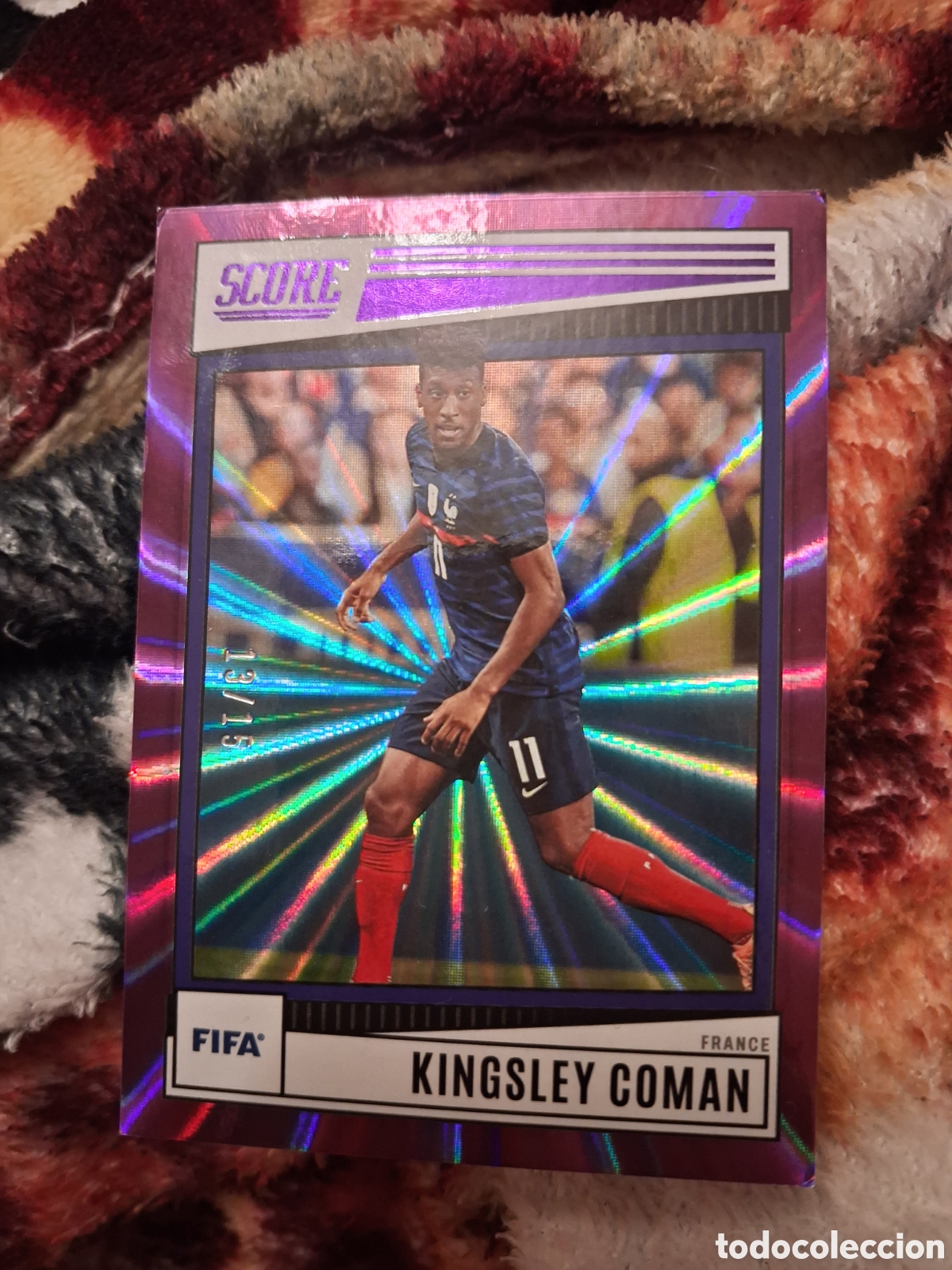Cromos de f&uacute;tbol: Kingsley coman sclre purple numerada a 15