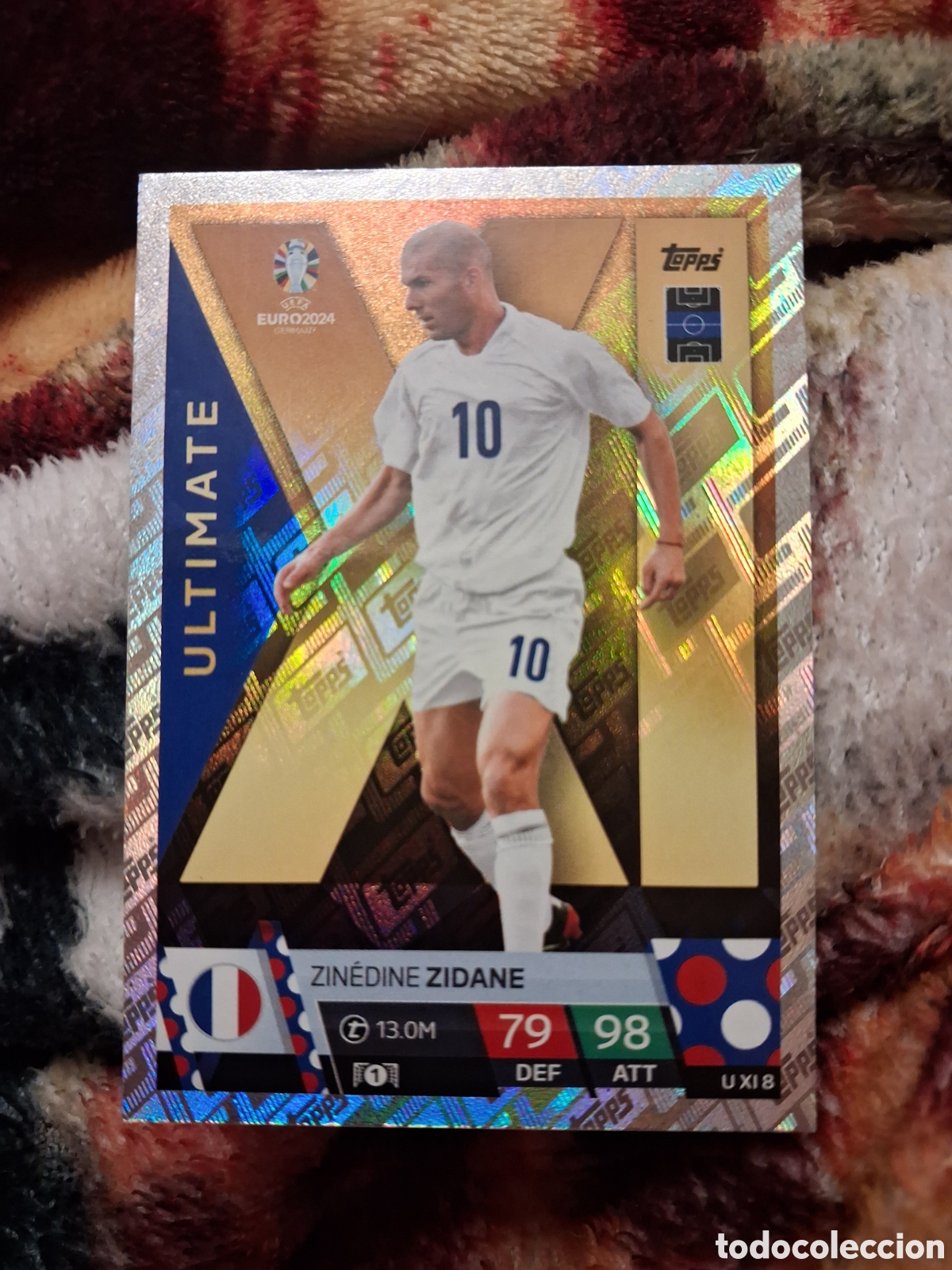 Cromos de f&uacute;tbol: UXI8 ULTIMATE ZIDANE Match Attax Euro 2024