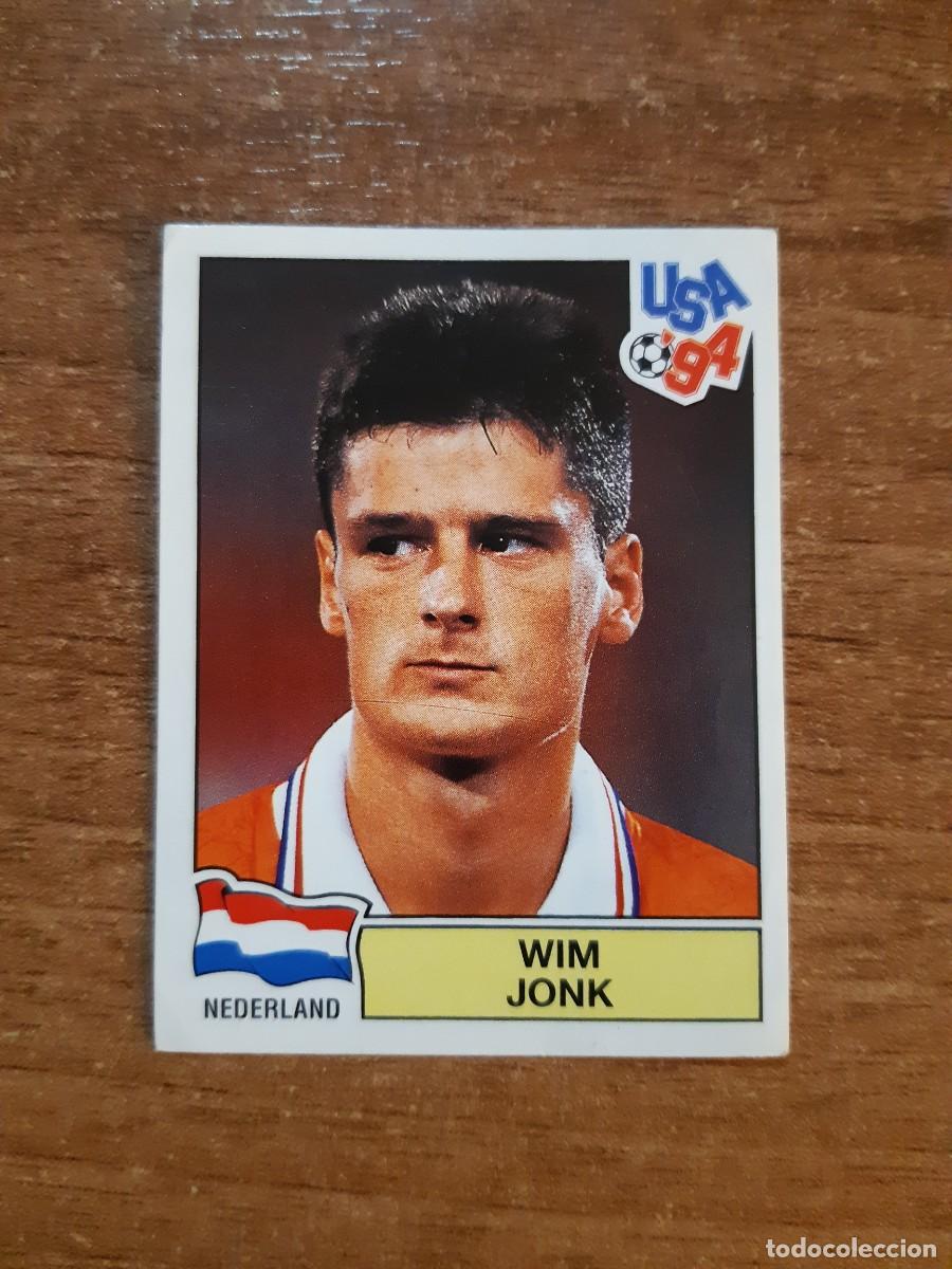 Cromos de f&uacute;tbol: N&deg;425 Wim Jonk (Holanda) Mundial USA 94 PANINI. Nunca pegado, sin pegar