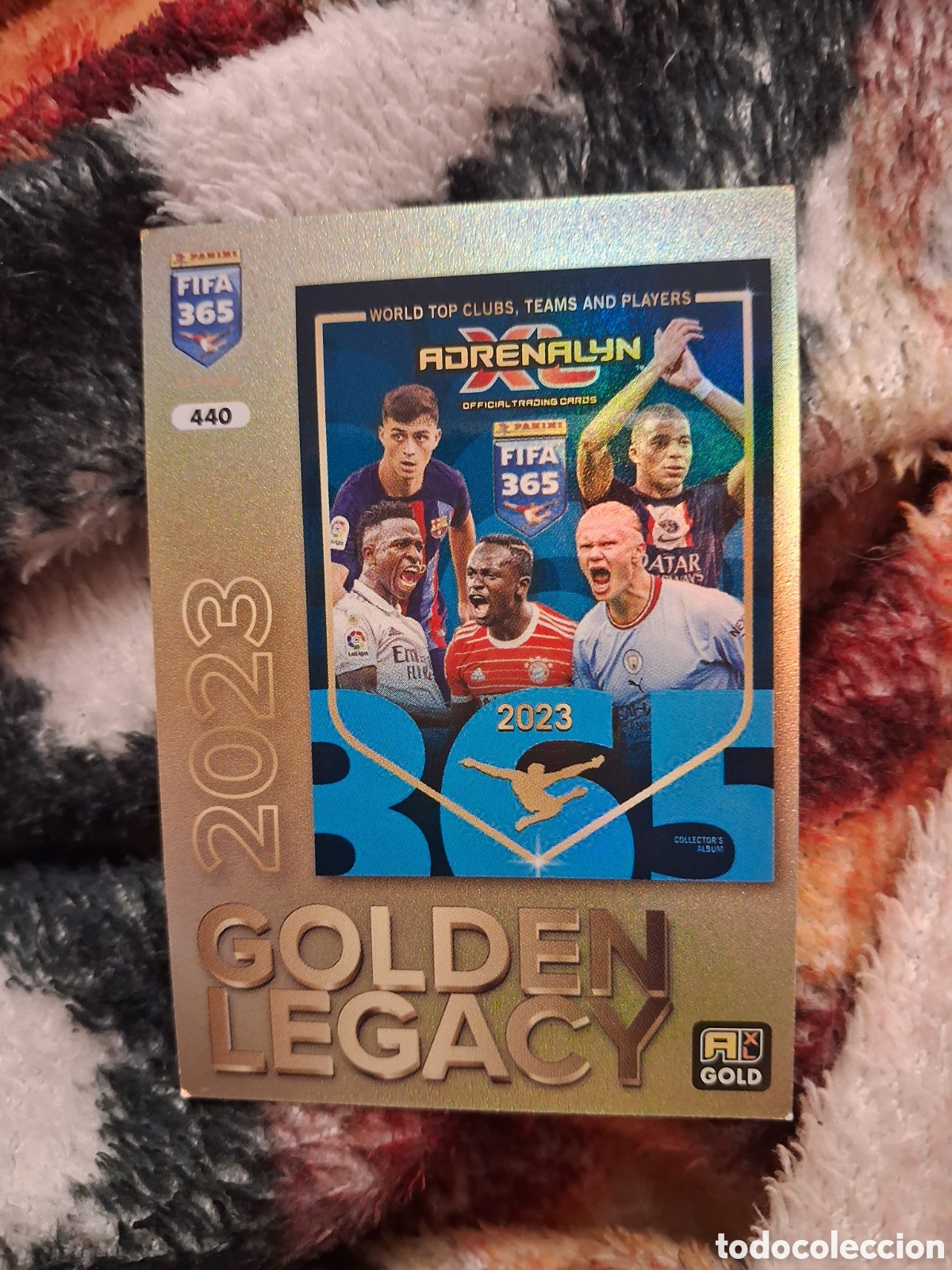 Cromos de f&uacute;tbol: 440 GOLDEN LEGACY HAALAND MBAPPE PEDRI MANE VINICIUS ADRENALYN XL FIFA 365 2024 2025 24 25 N