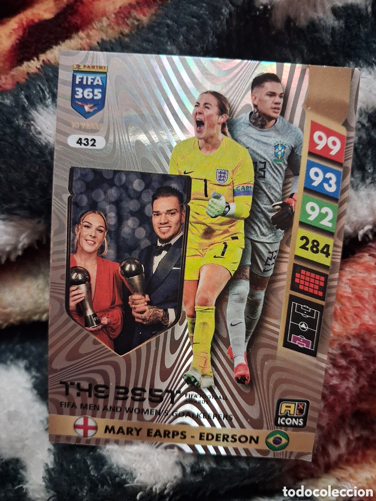 Cromos de f&uacute;tbol: 432 EDERSON MARY EARPS THE BEST FIFA GOALKEEPERS PANINI FIFA 365 2024 2025 24 25