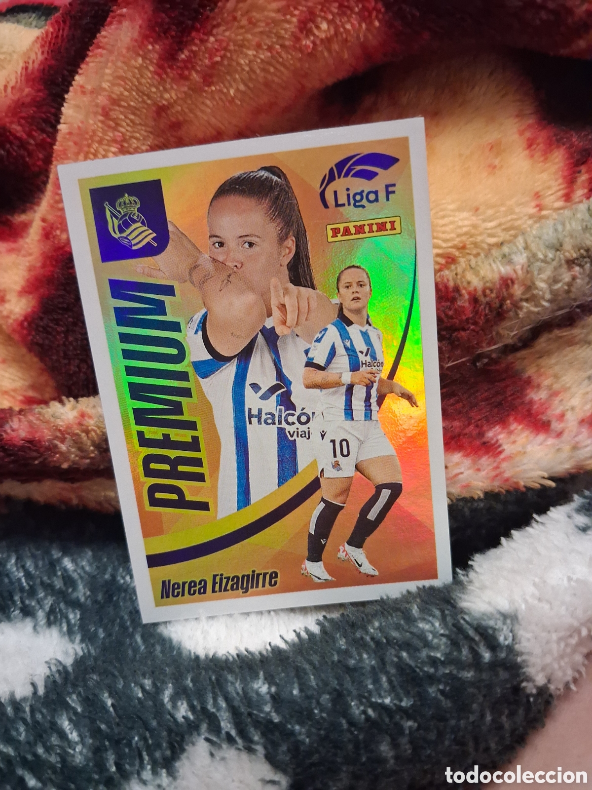 Cromos de f&uacute;tbol: Nerea Eizagirre Premium Real Sociedad - Panini Liga F 2023 2024 23 24