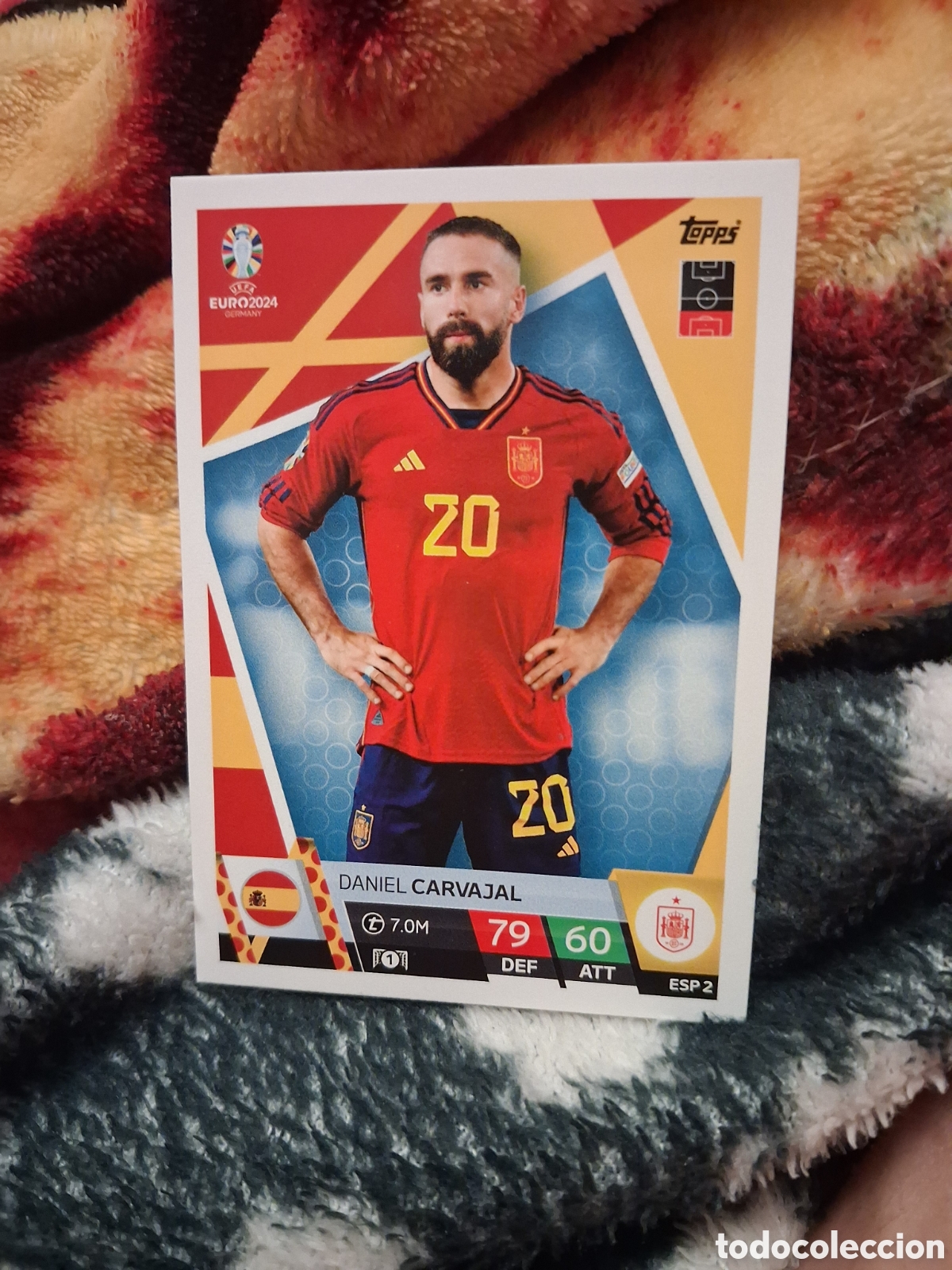 Cromos de f&uacute;tbol: ESP2 ESP 2 DANIEL CARVAJAL UEFA EURO GERMANY 2024 ESPANA CARD TOPPS