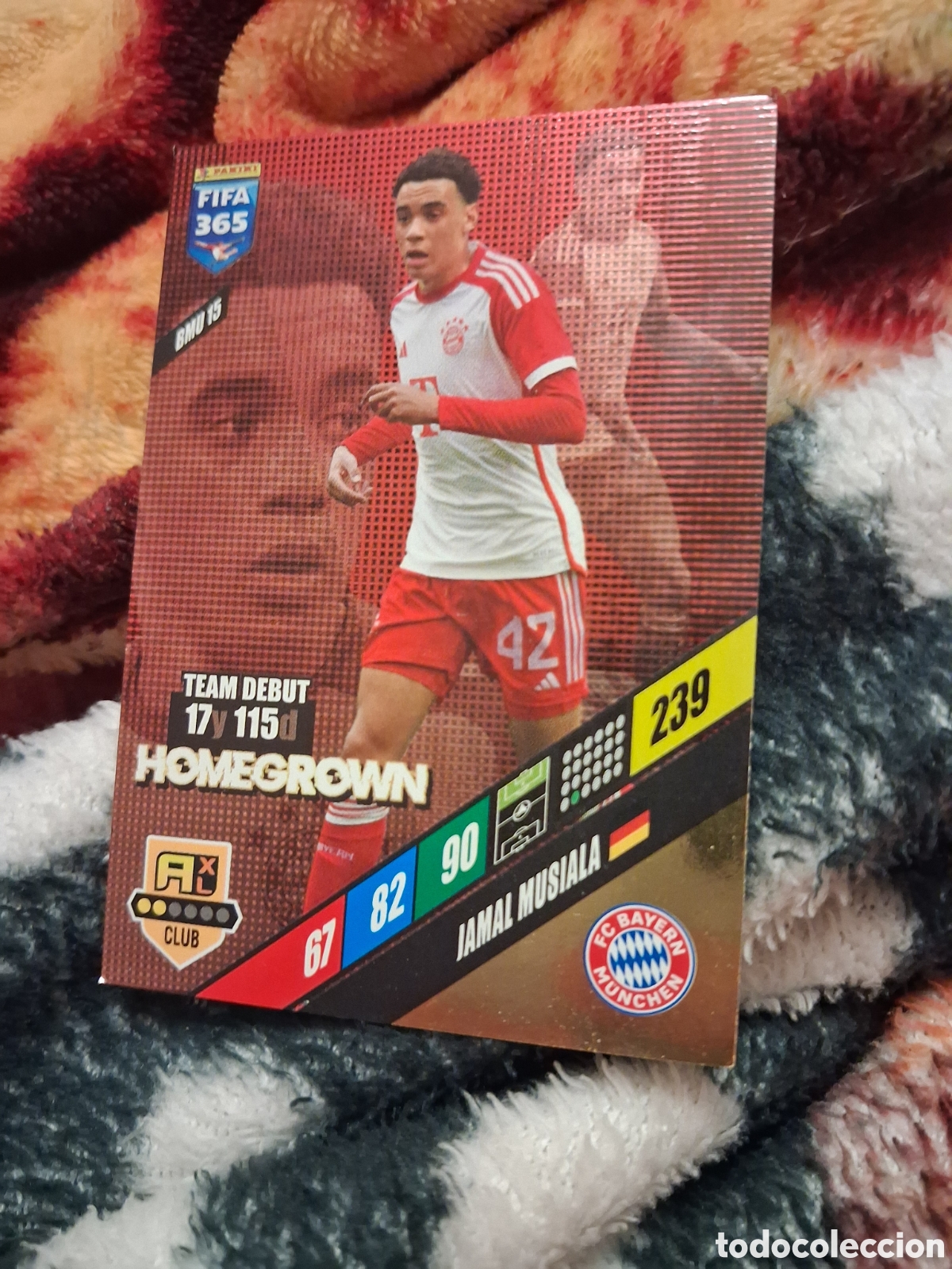 Cromos de f&uacute;tbol: PANINI ADRENALYN FIFA 365 2024 - HOMEGROWN N&ordm; BMU 15 JAMAL MUSIALA
