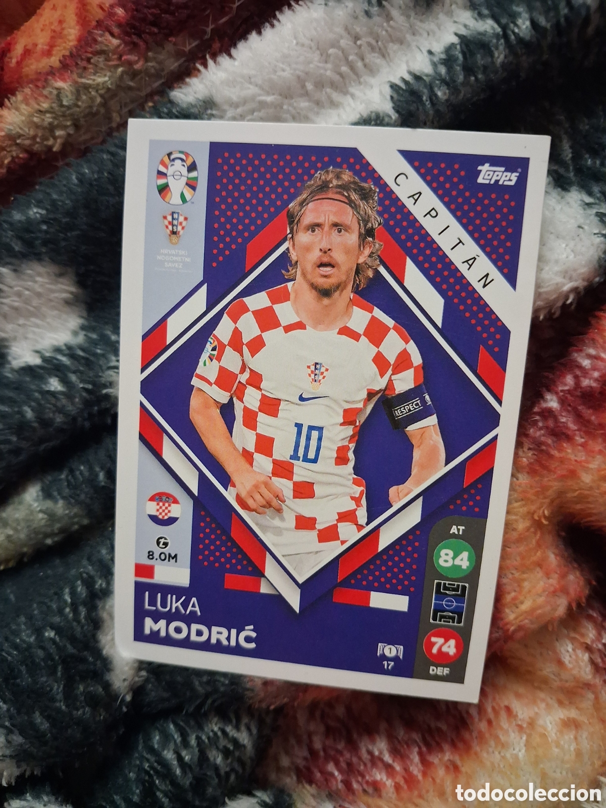 Cromos de f&uacute;tbol: 17 LUKA MODRIC CROACIA CAPITAN ⚽ TOPPS MATCH ATTAX LIDL EURO EUROCOPA 2024 24 ⚽