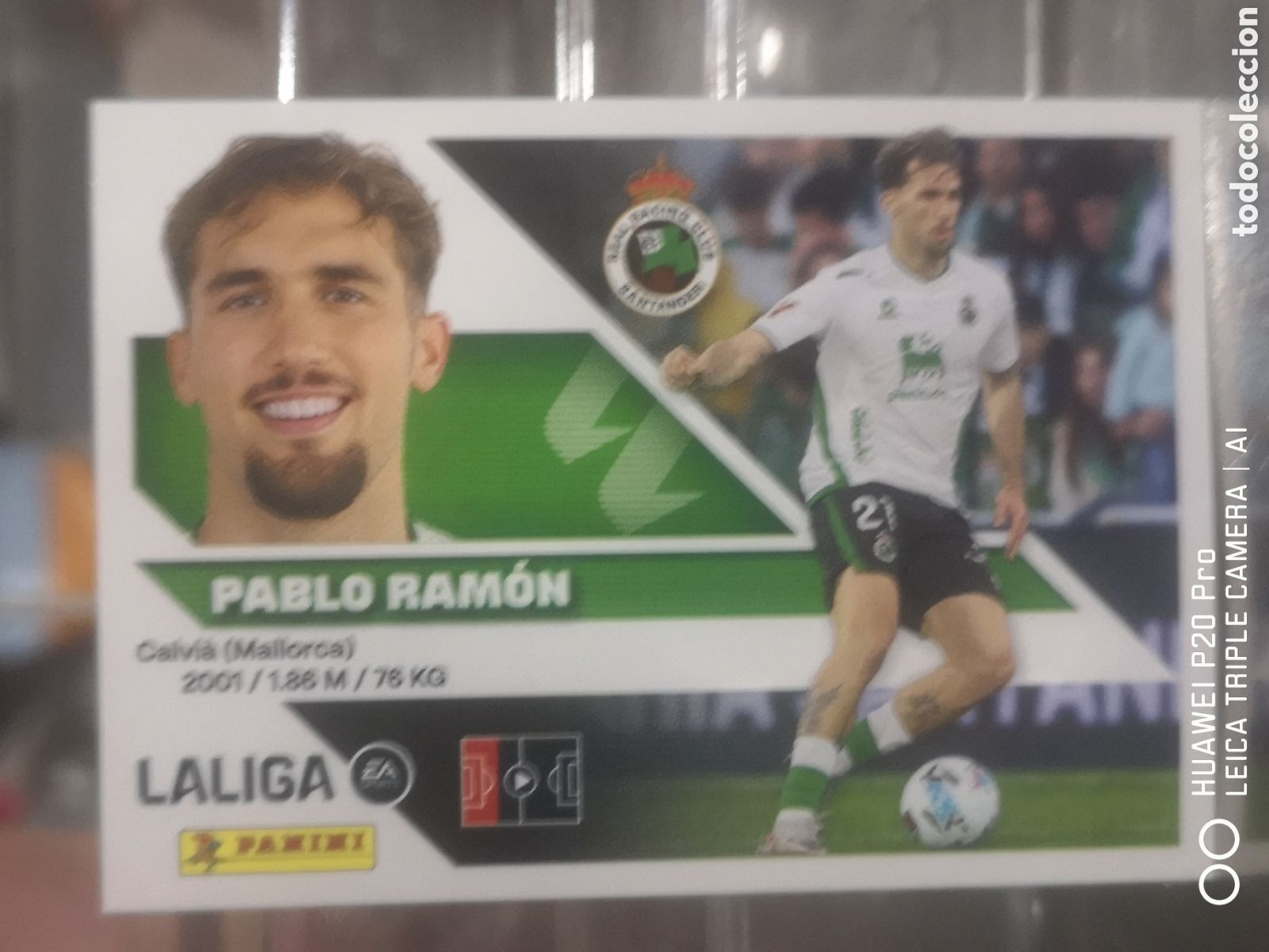 Cromos de f&uacute;tbol: LIGA ESTE 2026 2027 2026 27 COLOCA PABLO RAMON 6 BIS SANTANDER