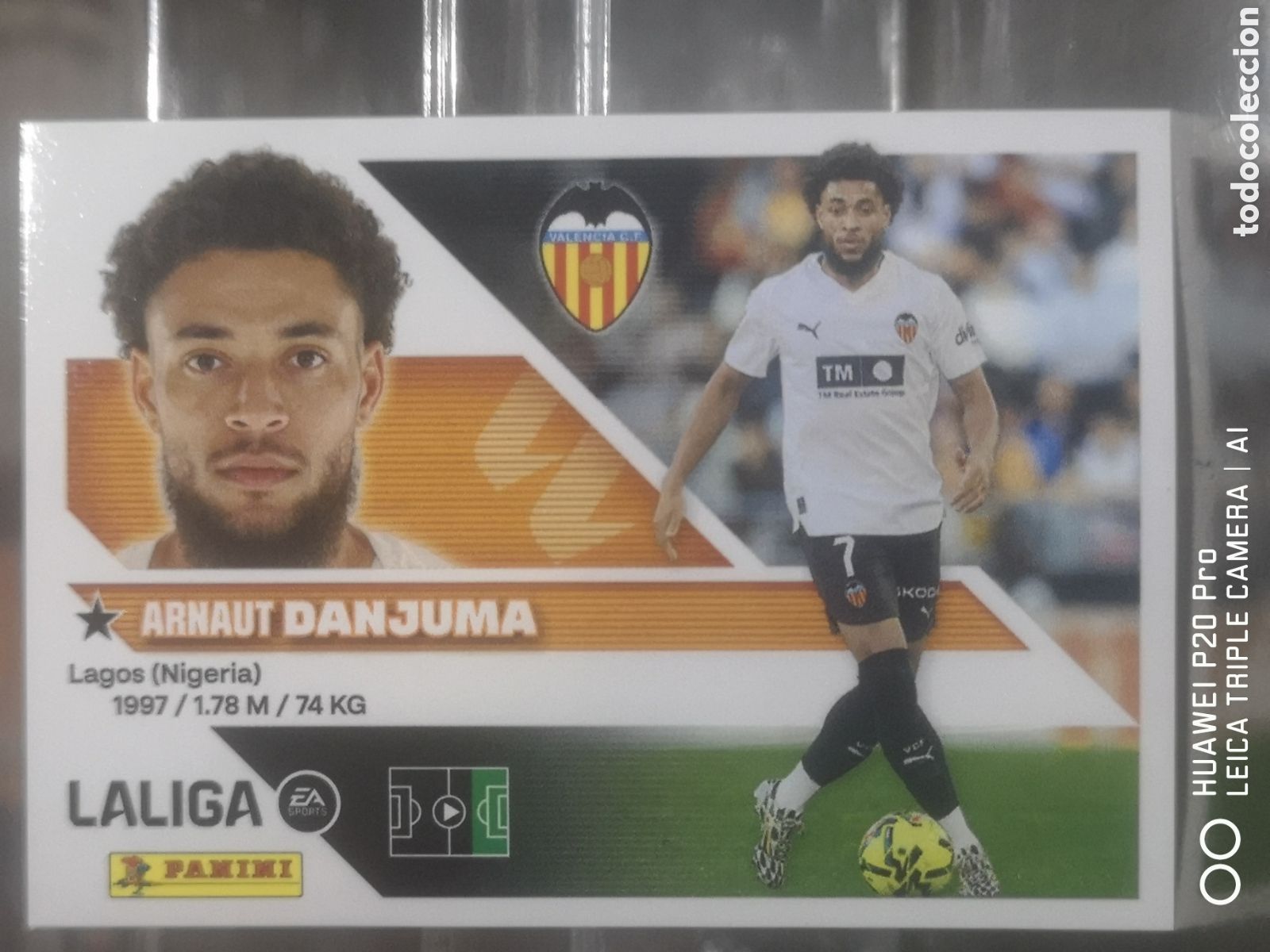 Cromos de f&uacute;tbol: LIGA ESTE 2026 2027 2026 27 COLOCA DANJUMA 19 BIS VALENCIA