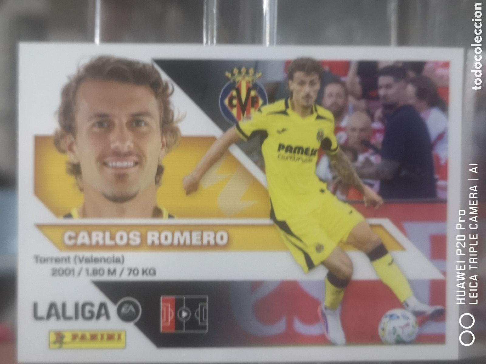 Cromos de f&uacute;tbol: LIGA ESTE 2026 2027 2026 27 ULTIMOS FICHAJES CARLOS ROMERO 4 VILLARREAL