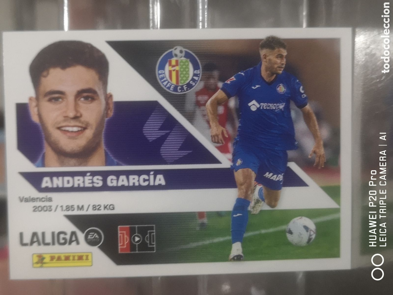 Cromos de f&uacute;tbol: LIGA ESTE 2026 2027 2026 27 ULTIMOS FICHAJES ANDRES GARCIA 18 GETAFE
