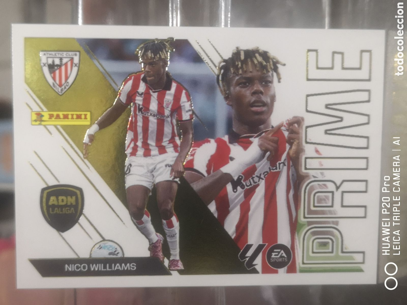 Cromos de f&uacute;tbol: LIGA ESTE 2026 2027 2026 27 NICO WILLIAMS ADN PRIME 10 ATHLETIC BILBAO
