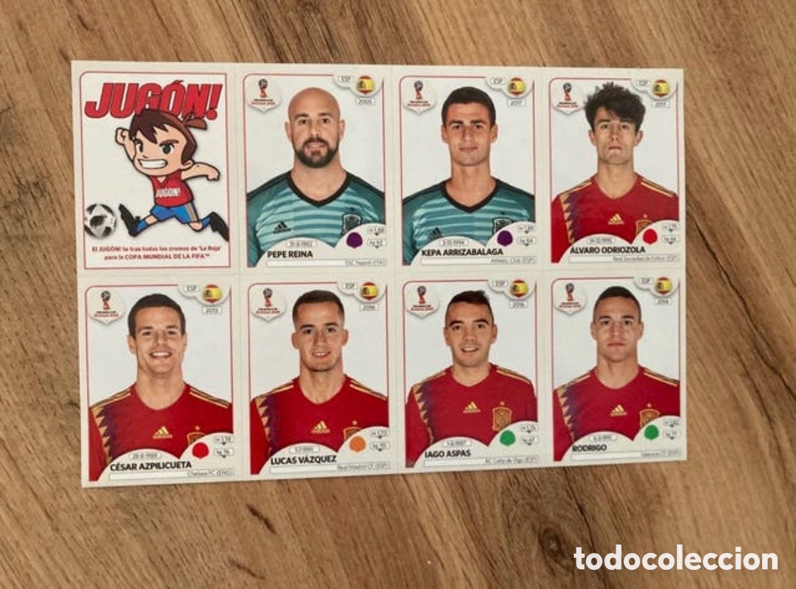 Cromos de f&uacute;tbol: Actualizacion update set Rusia 2018- Espa&ntilde;a-Spain- Panini- Revista Jugon