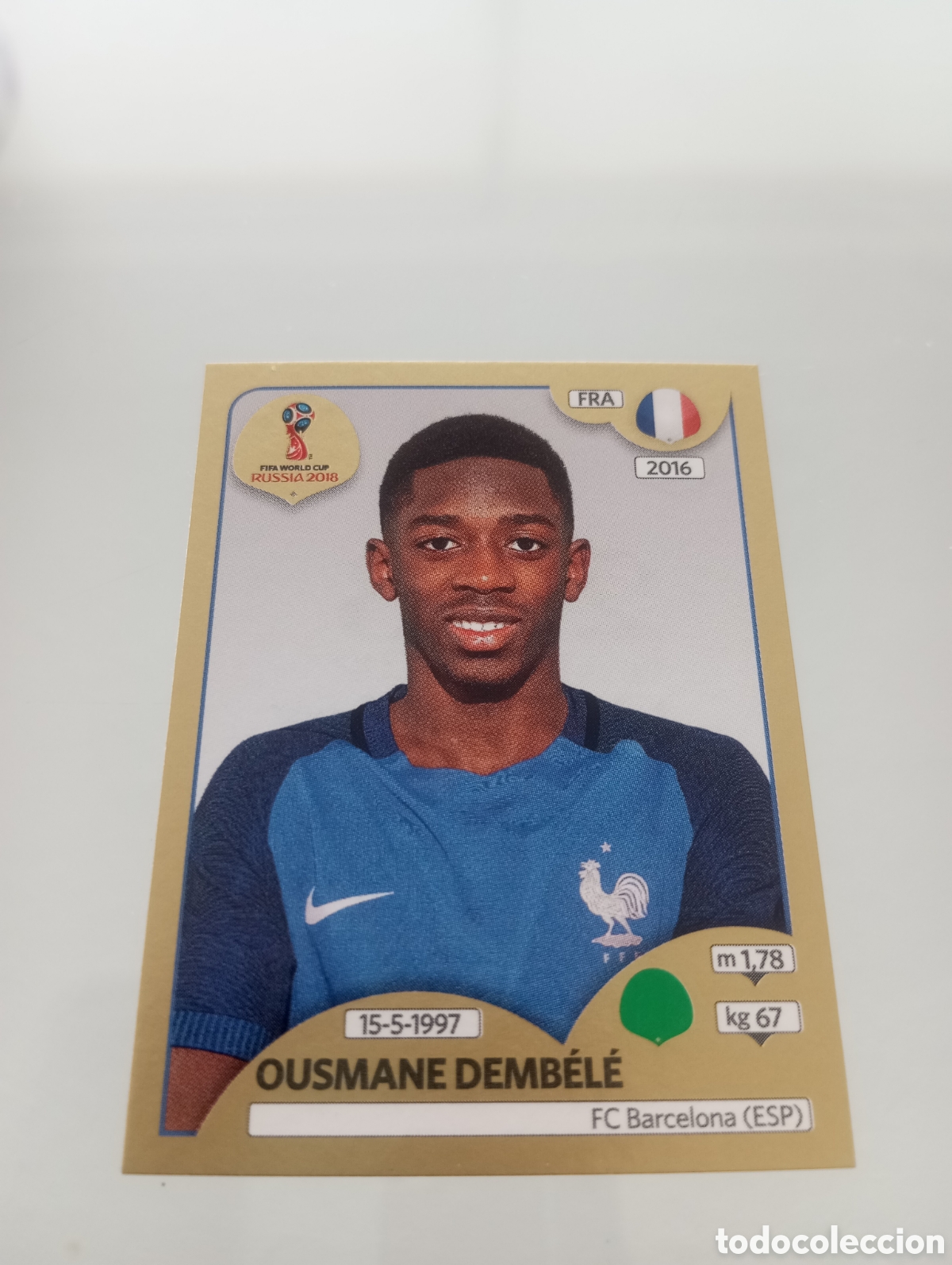 Figurine di Calcio: Dembele gold edici&oacute;n Suiza WC 2018