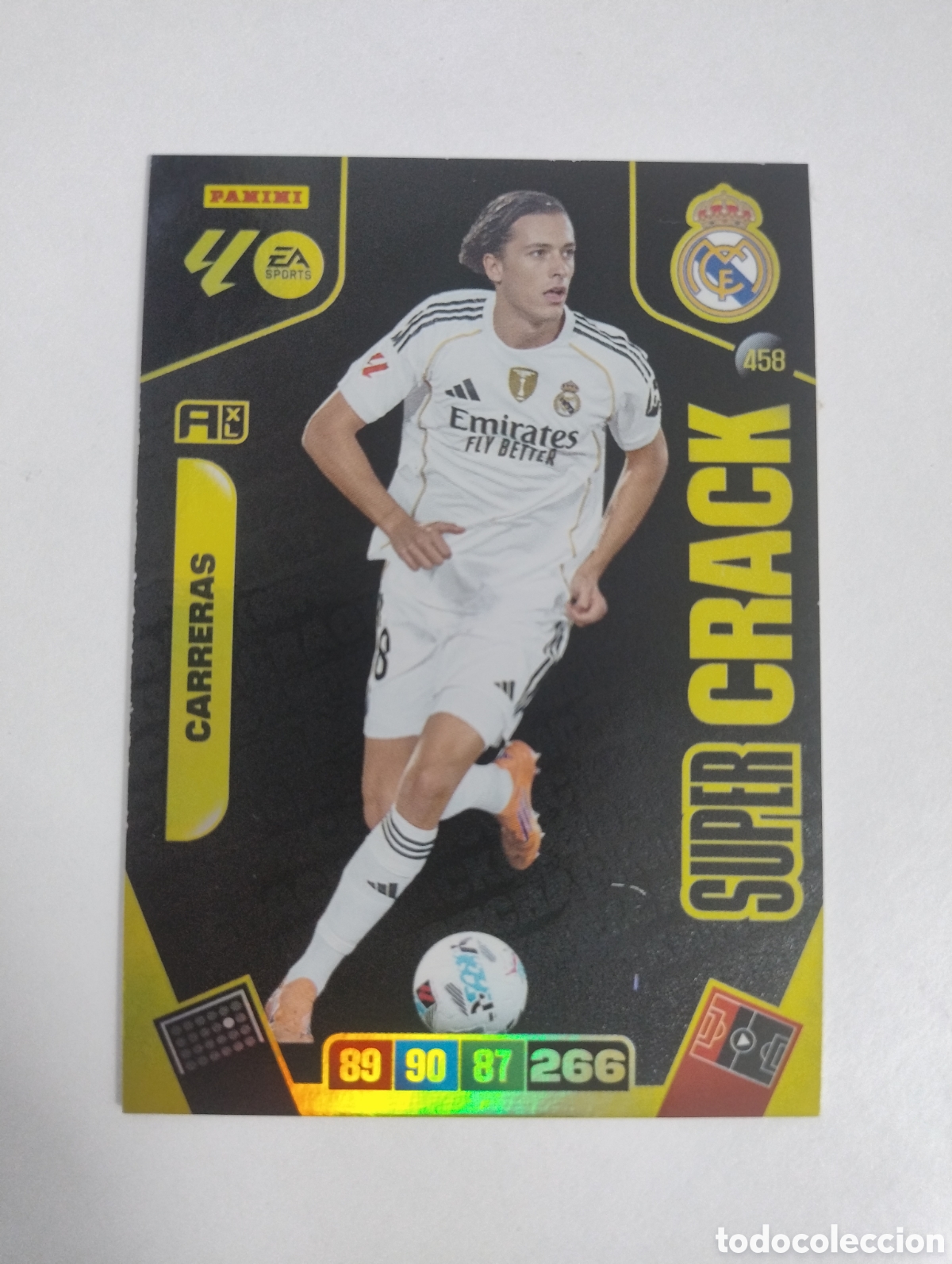 Cromos de f&uacute;tbol: 458 - Carreras - Real Madrid - Adrenalyn XL Liga 2025 - 2026 Super Crack