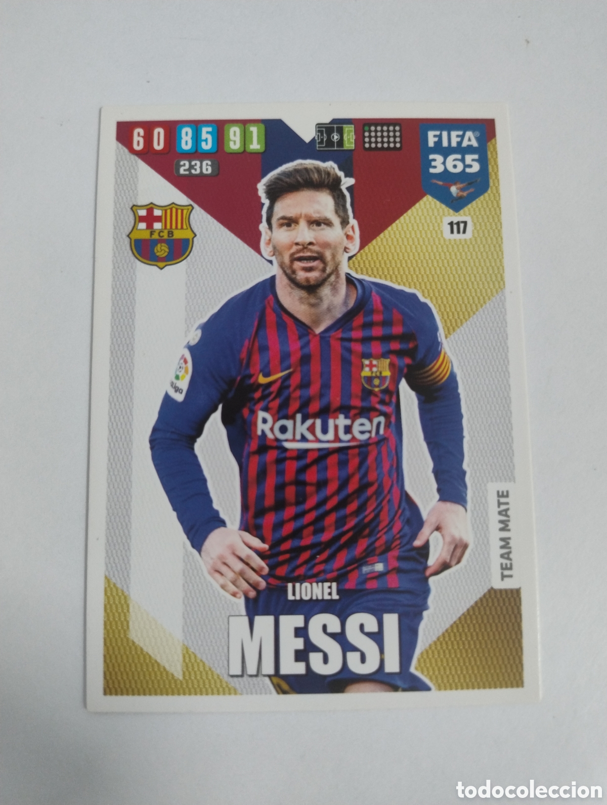 Cromos de f&uacute;tbol: 117 - Messi - Barcelona - Adrenalyn XL FIFA 365 2020