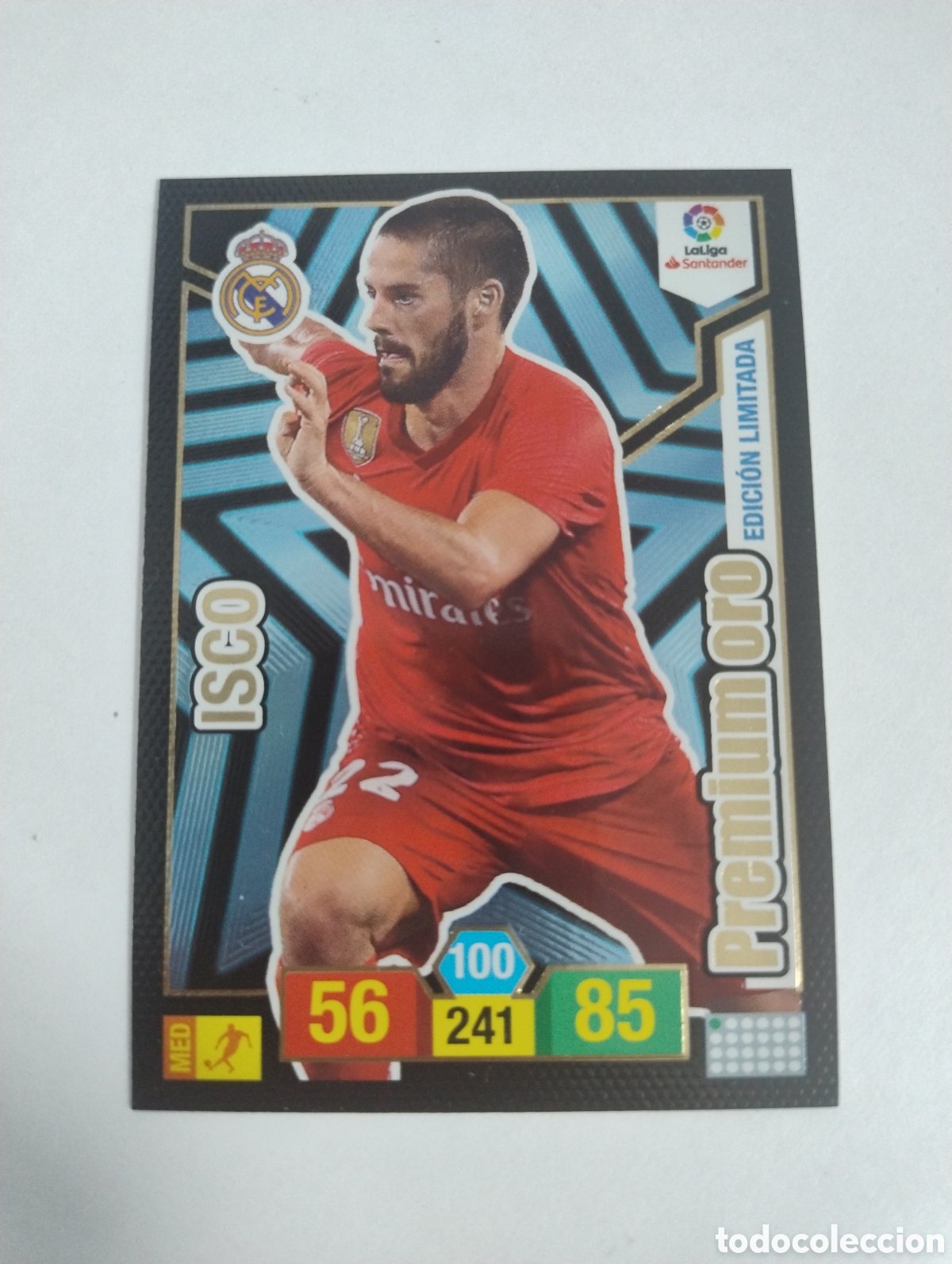 Cromos de f&uacute;tbol: Isco - Real Madrid - Adrenalyn XL Liga 2018 - 2019 Premium Oro Edici&oacute;n Limitada