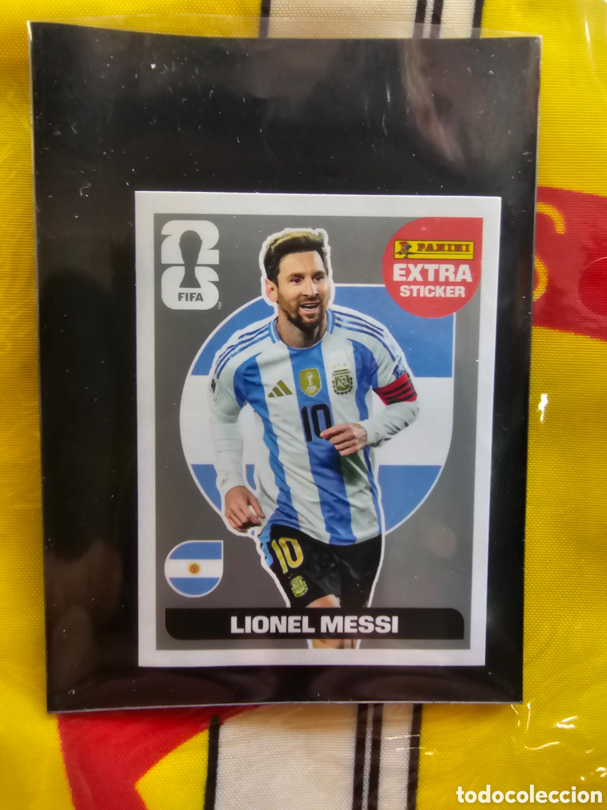 Cromos de f&uacute;tbol: EXTRA STICKER MUNDIAL FIFA 2026 MESSI PLATA