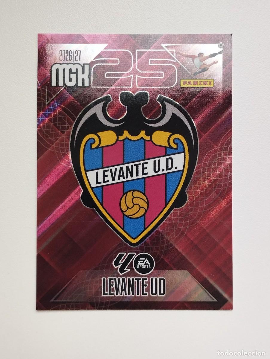 Cromos de f&uacute;tbol: CROMO CARD 2026 2027 PANINI MEGACRACKS 27 26 MGK LEVANTE 199 ESCUDO