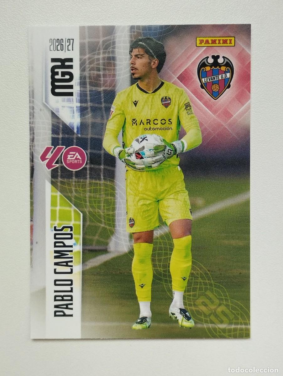Cromos de f&uacute;tbol: CROMO CARD 2026 2027 PANINI MEGACRACKS 27 26 MGK LEVANTE 201 PABLO CAMPOS