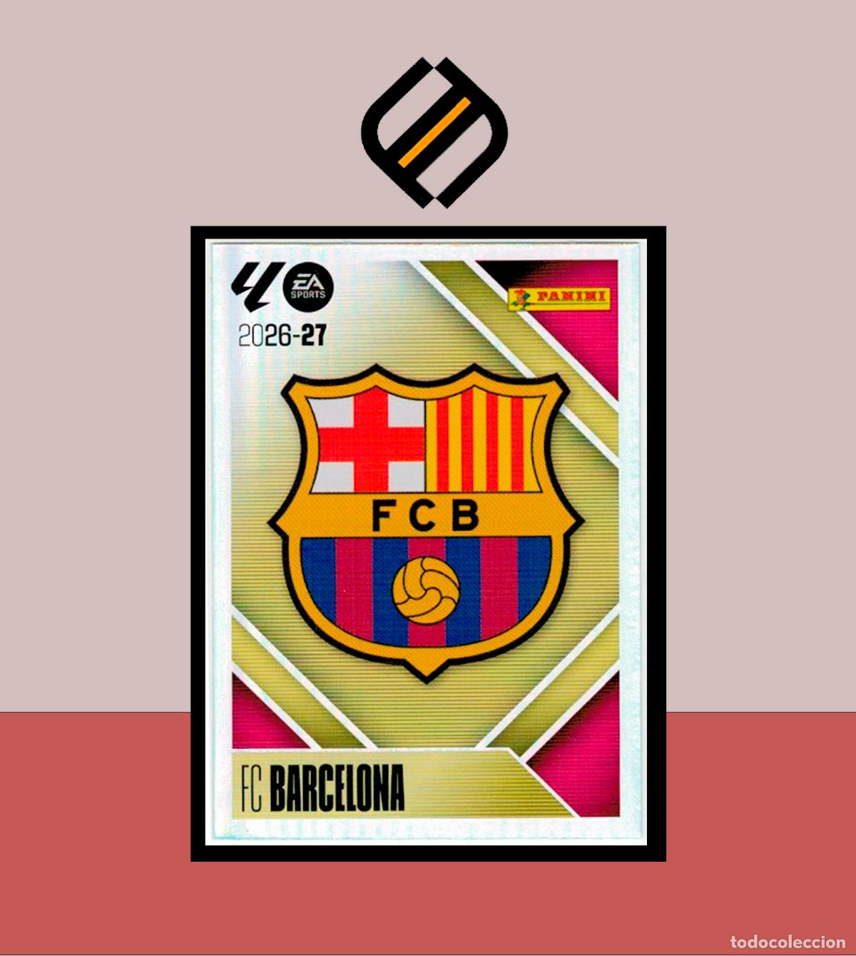 Cromos de f&uacute;tbol: LIGA ESTE 2026 2027 26 27 PANINI BARCELONA N&ordm; 1 ESCUDO STICKER BAR&Ccedil;A ALB&Uacute;M COLECCI&Oacute;N