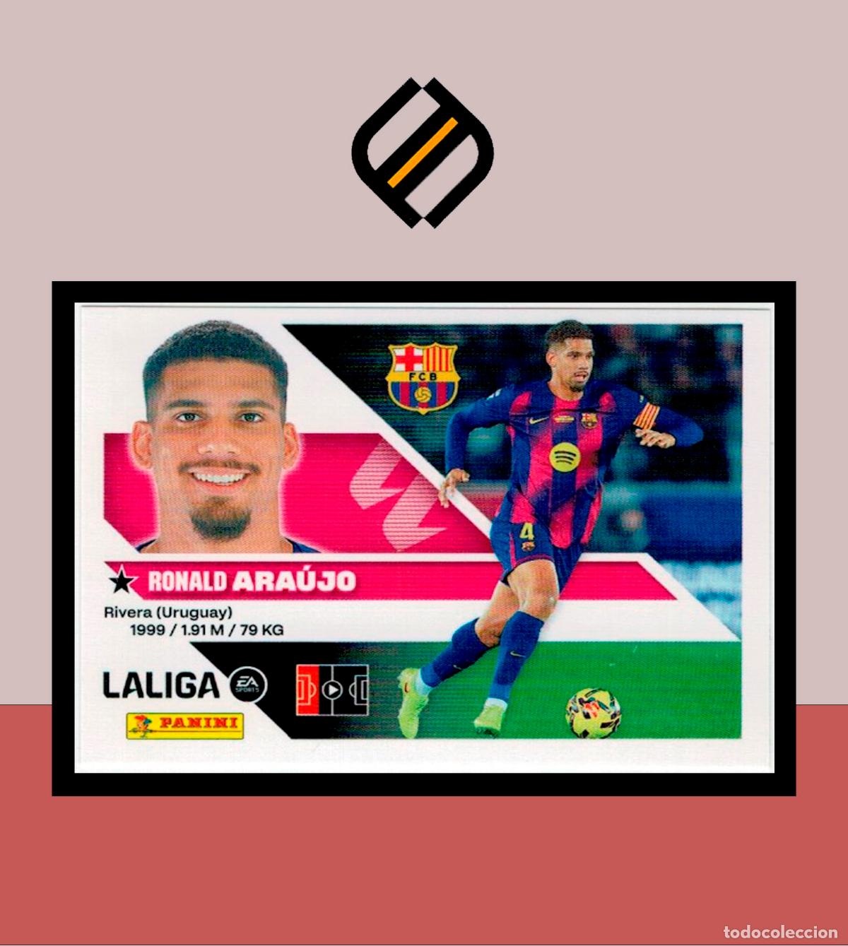 Cromos de f&uacute;tbol: LIGA ESTE 2026 2027 26 27 PANINI BARCELONA N&ordm; 6A ARAUJO STICKER BAR&Ccedil;A ALB&Uacute;M COLECCI&Oacute;N