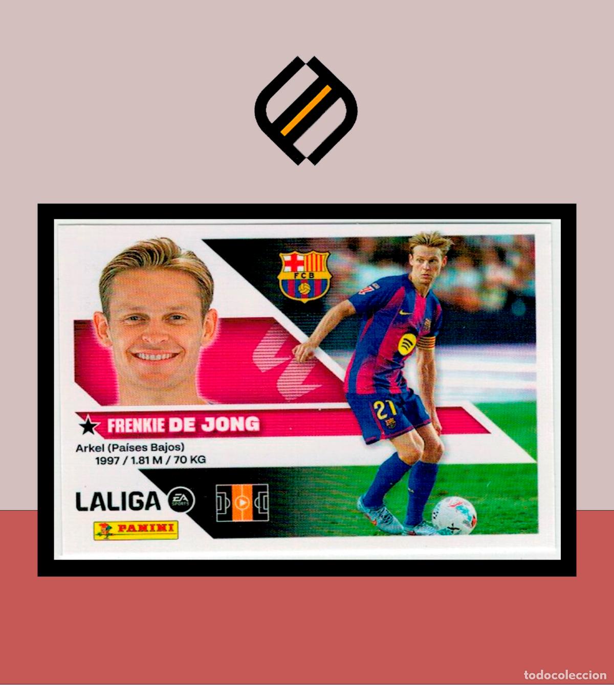 Cromos de f&uacute;tbol: LIGA ESTE 2026 2027 26 27 PANINI BARCELONA N&ordm; 12 DE JONG STICKER BAR&Ccedil;A ALB&Uacute;M COLECCI&Oacute;N