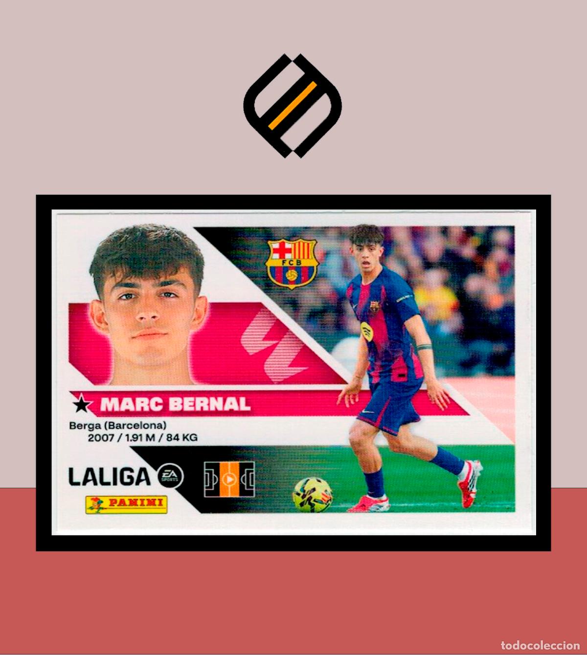 Cromos de f&uacute;tbol: LIGA ESTE 2026 2027 26 27 PANINI BARCELONA N&ordm; 14 MARC BERNAL STICKER BAR&Ccedil;A ALB&Uacute;M COLECCI&Oacute;N