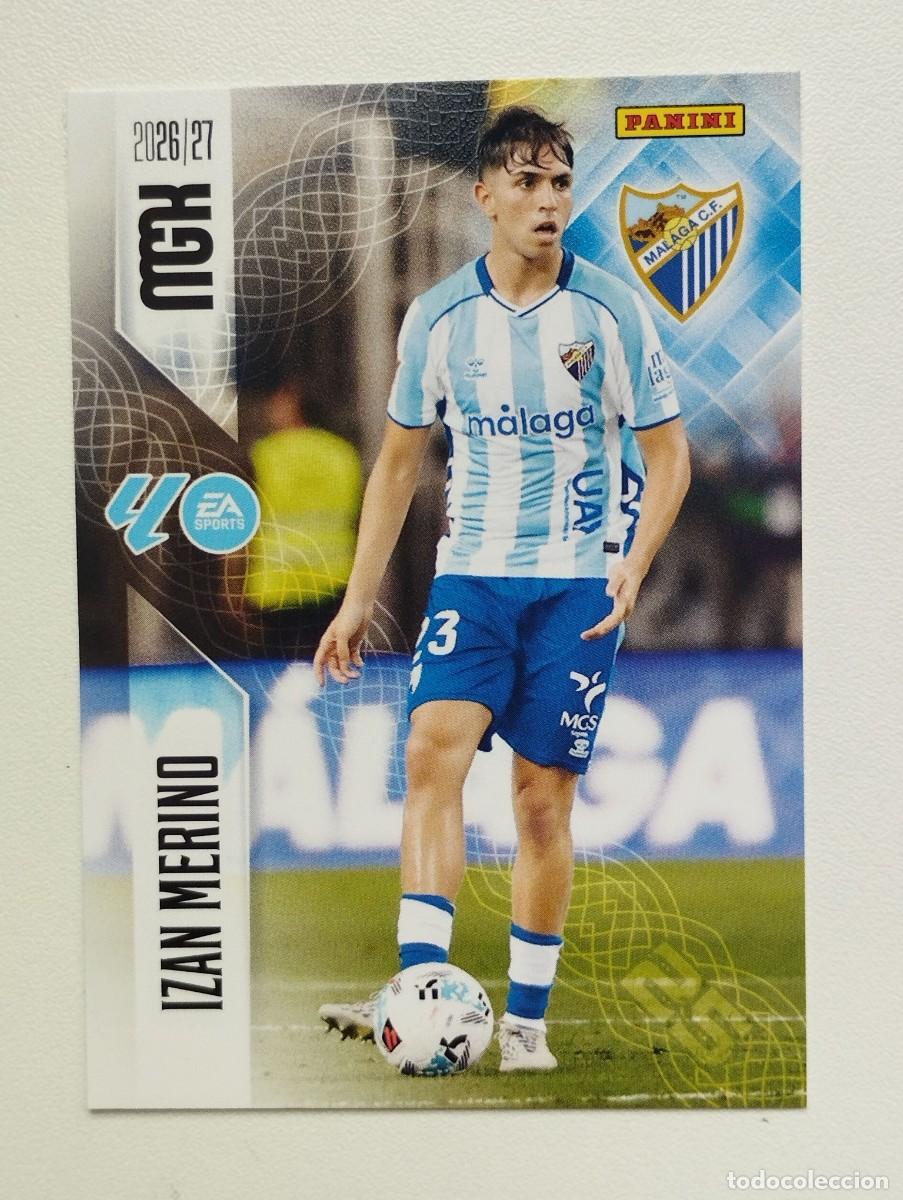 Cromos de f&uacute;tbol: CROMO CARD 2026 2027 PANINI MEGACRACKS 27 26 MGK MALAGA 244 IZAN MERINO