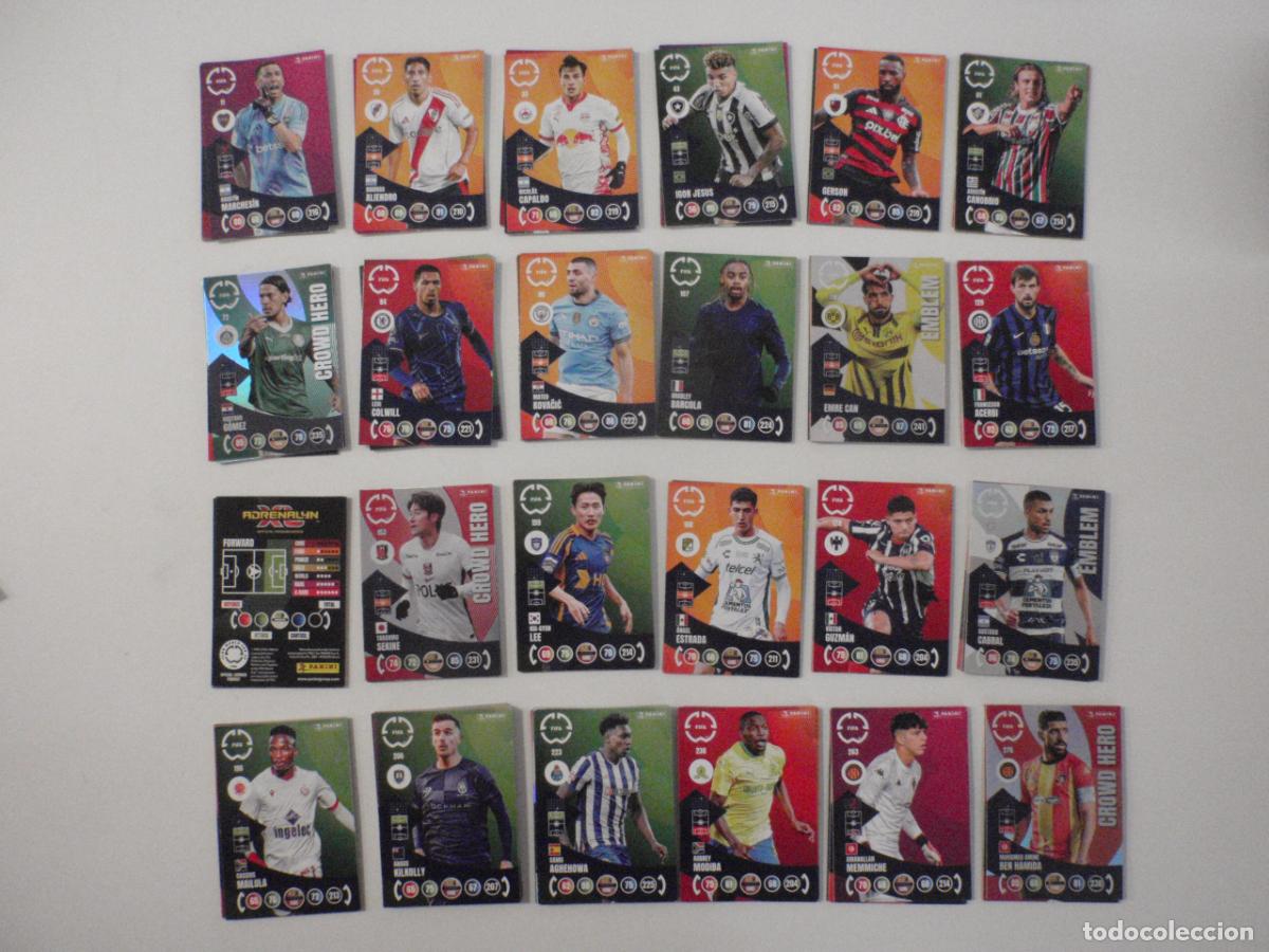 Cromos de f&uacute;tbol: LOTE 152 fichas ADRENALYN CLUB WORLD CUP 2025 Trading Cards PANINI. Mundial Clubes 25