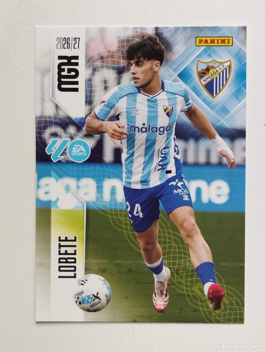 Cromos de f&uacute;tbol: CROMO CARD 2026 2027 PANINI MEGACRACKS 27 26 MGK MALAGA 249 LOBETE