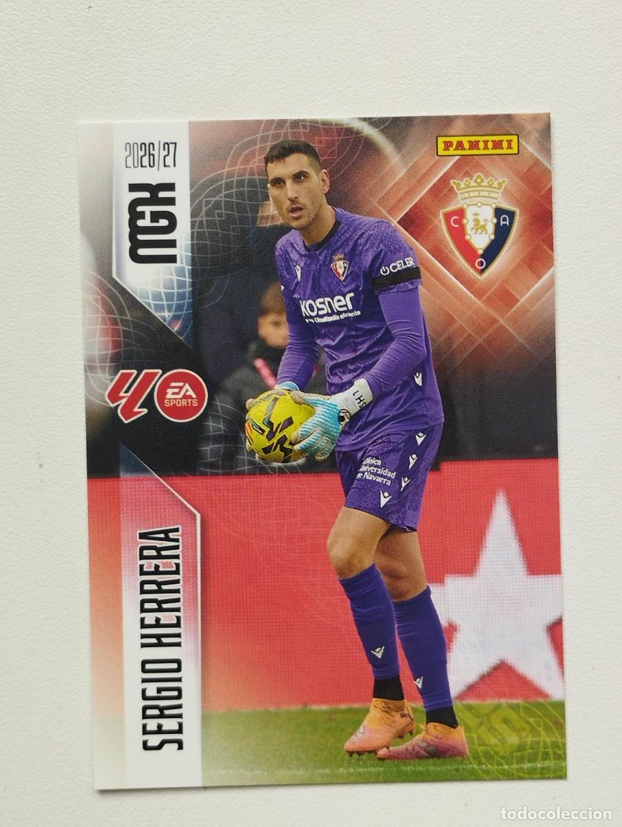 Cromos de f&uacute;tbol: CROMO CARD 2026 2027 PANINI MEGACRACKS 27 26 MGK OSASUNA 254 SERGIO HERRERA