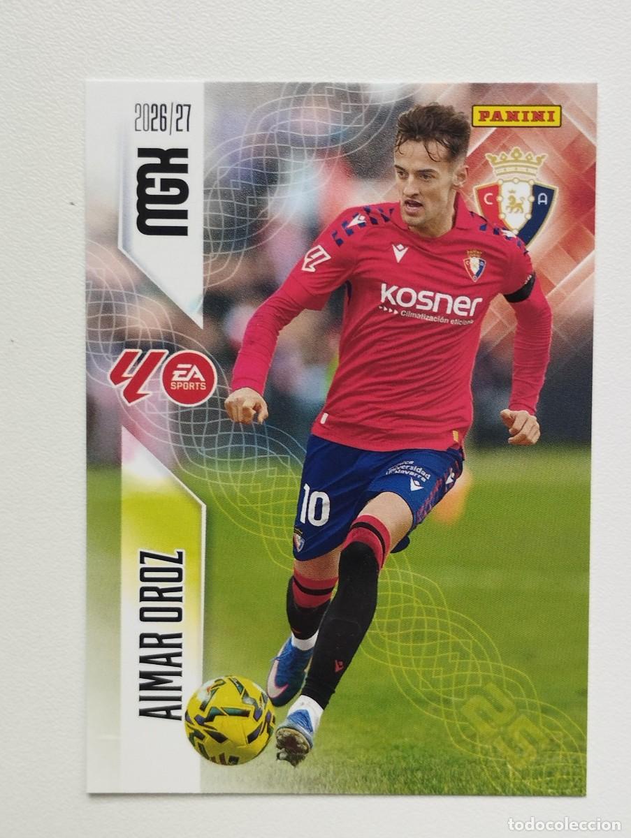 Fu&szlig;ball-Sticker: CROMO CARD 2026 2027 PANINI MEGACRACKS 27 26 MGK OSASUNA 266 AIMAR OROZ