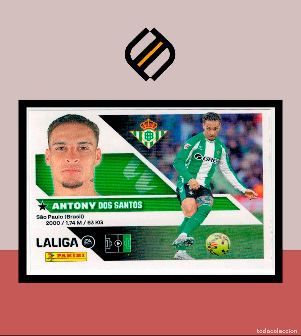Football Stickers: LIGA ESTE 2026 2027 26 27 PANINI REAL BETIS N&ordm; 18 ANTONY STICKER ALB&Uacute;M COLECCI&Oacute;N