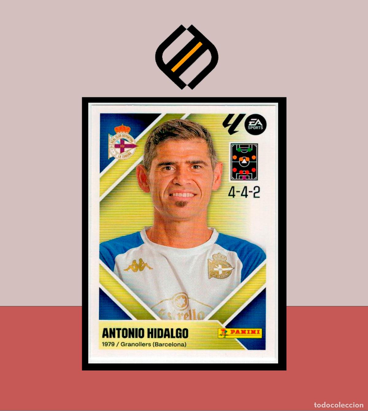 Cartes &agrave; collectionner de Football: LIGA ESTE 2026 2027 26 27 PANINI DEPORTIVO CORU&Ntilde;A N&ordm; 2 ENTRENADOR ANTONIO HIDALGO STICKER ALB&Uacute;M
