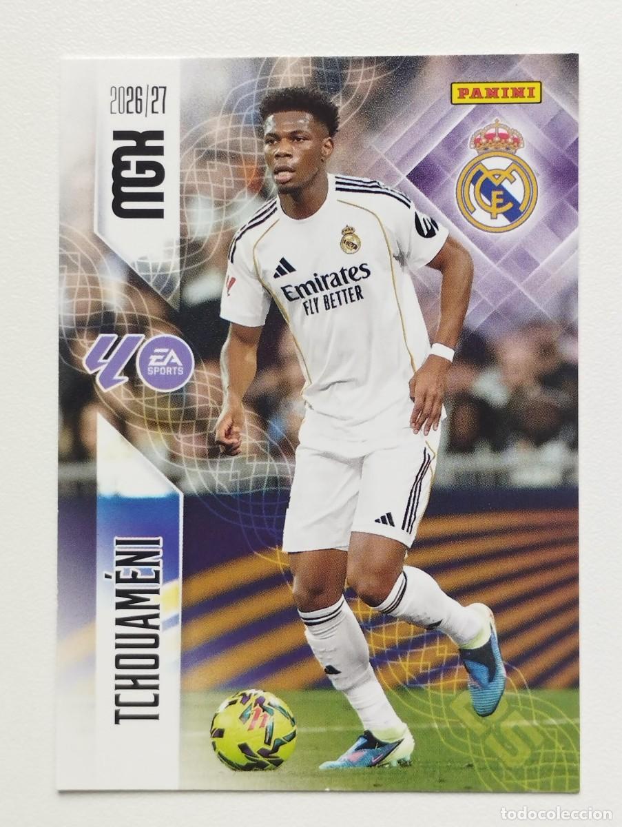Cartes &agrave; collectionner de Football: CROMO CARD 2026 2027 PANINI MEGACRACKS 27 26 MGK REAL MADRID 225 TCHOUAMENI