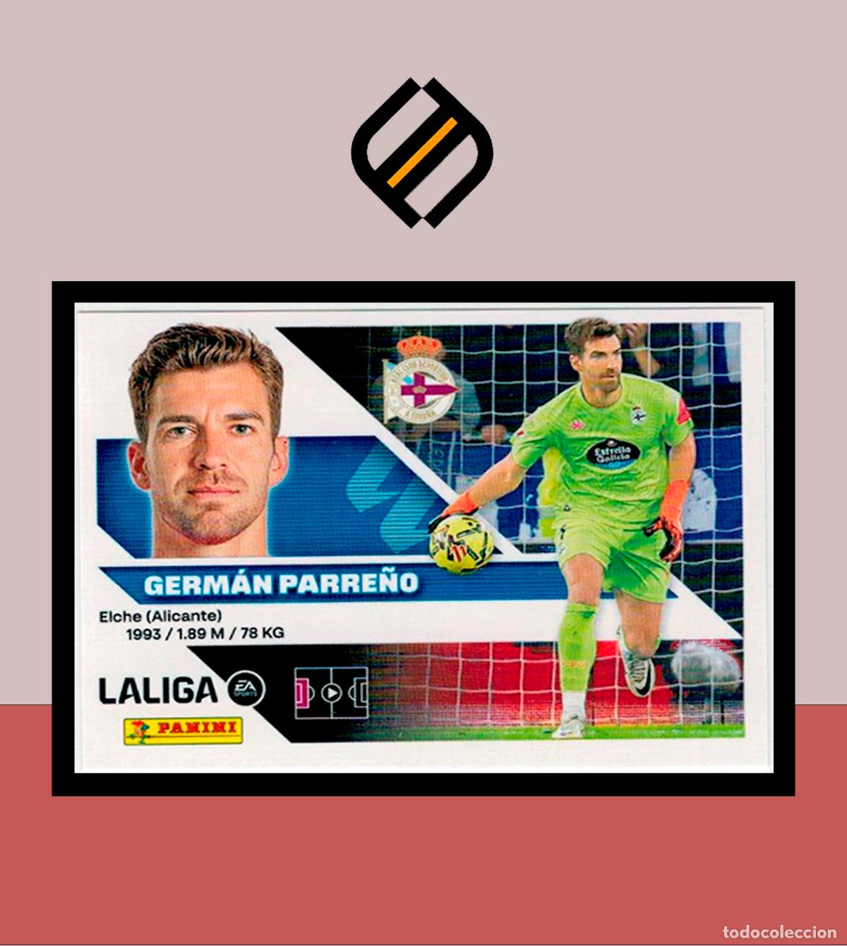 Cartes &agrave; collectionner de Football: LIGA ESTE 2026 2027 26 27 PANINI DEPORTIVO CORU&Ntilde;A N&ordm; 4 GERM&Aacute;N PARRE&Ntilde;O STICKER ALB&Uacute;M COLECCI&Oacute;N