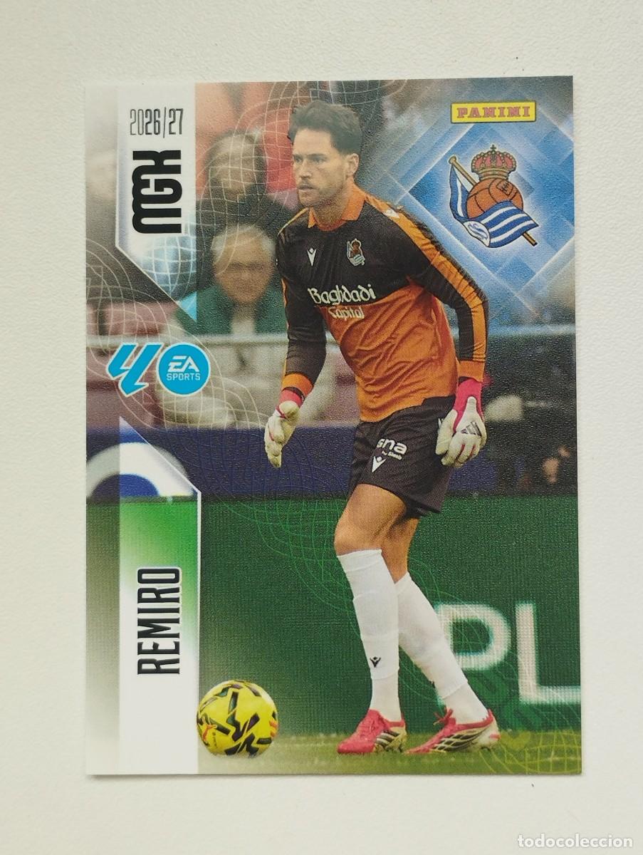 Cromos de f&uacute;tbol: CROMO CARD 2026 2027 PANINI MEGACRACKS 27 26 MGK REAL SOCIEDAD 308 REMIRO