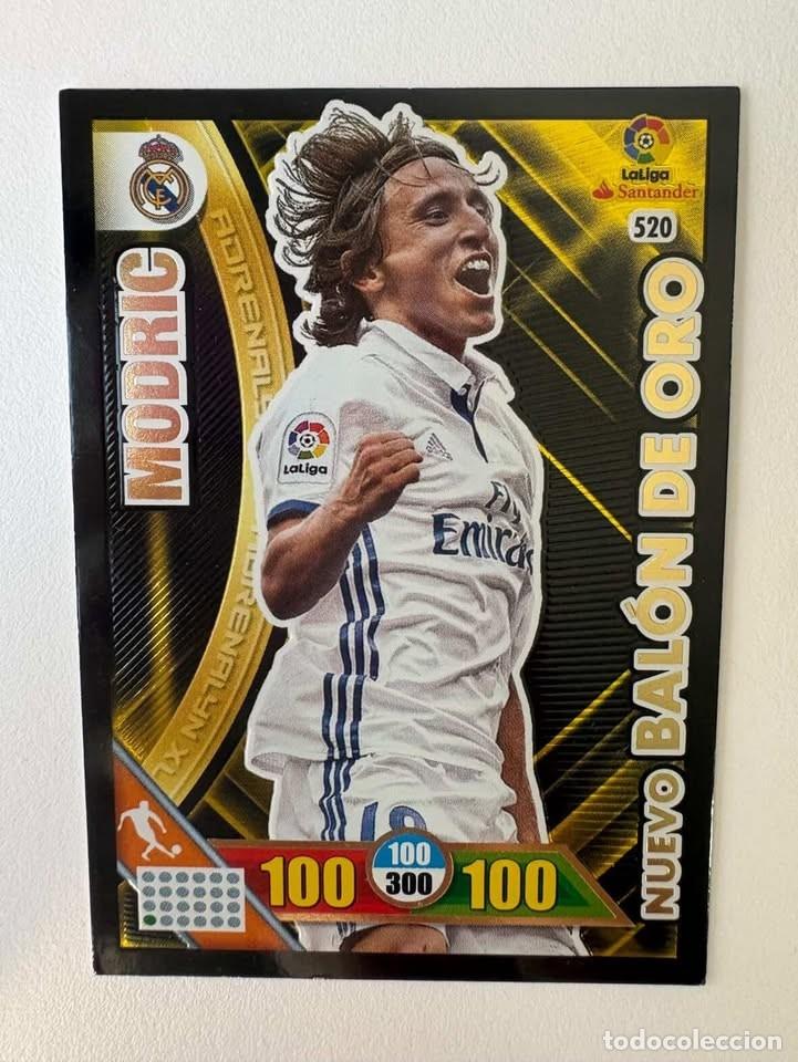 Cromos de f&uacute;tbol: Modric Real Madrid Nuevo Bal&oacute;n de Oro 520 Adrenalyn 2016-17